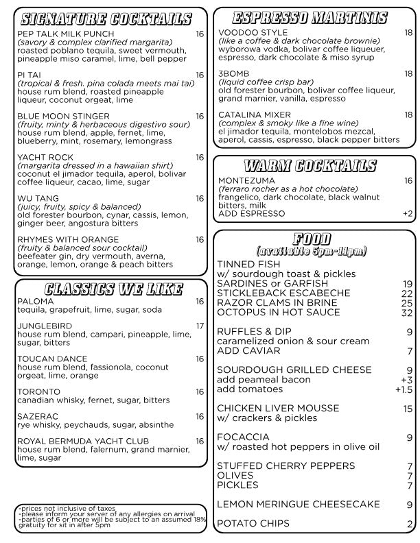 Voodoo Bar Menu Voodoo Child Cafe & Cocktail Bar